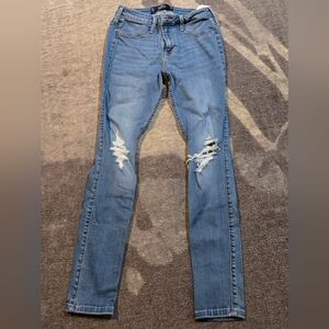 Distressed Light Blue Jeans